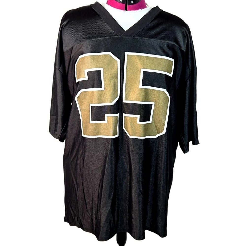 Vintage NFL New Orleans Saints Jersey No 25 Reggie Bush 2006-2010 XL Who Dat?